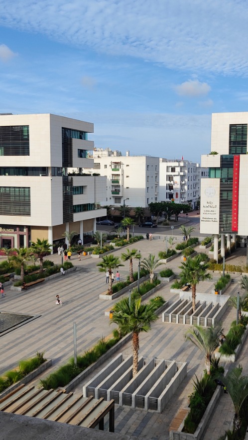 Panoram view of Mahaj Riad Parc, the SQLI office's post card