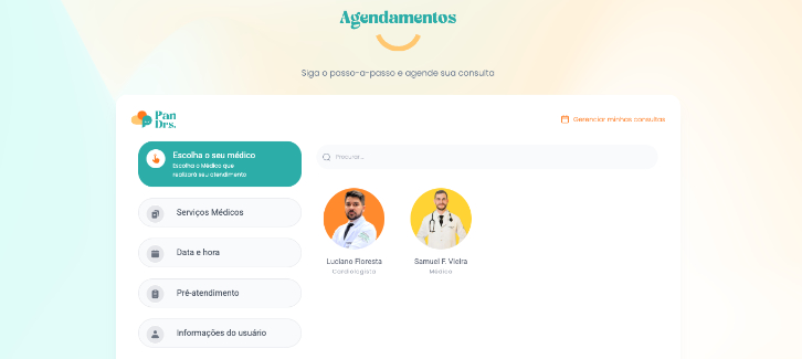 Pandoctors - Appointment system
