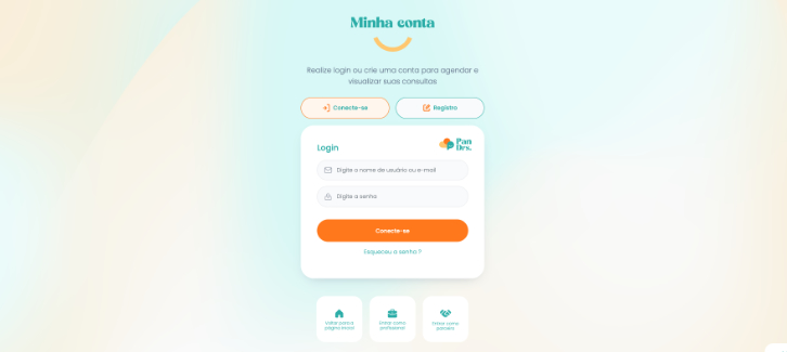 Pandoctors - Login page