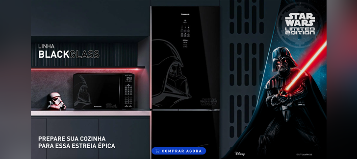 Panasonic Star Wars Limited Edition - A modern kitchen filled with the new Panasonic's line up, inspired in Darth Vader