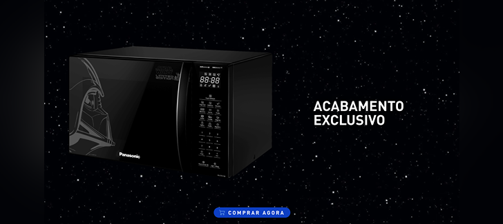Star Wars Black Glass - Panasonic's Microwave st61nbru